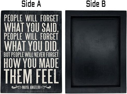 Inspirational Art Decor for Office, Motivational Quotes Wooden Box Sign Desk Decor Plaque with Saying Quotes for Home Office. (Black - Inspirational, 6 X 8 inch) in Saudi Arabia