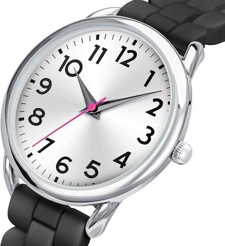 35MM Women's Watch Big Face Easy Reader Water Proof in Kuwait