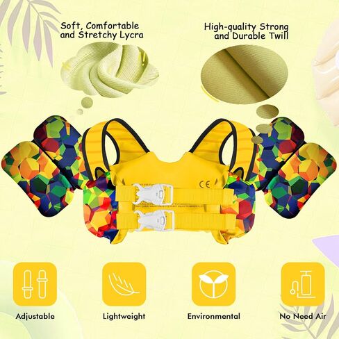 Swim Vest for Kids 30-60 Lbs Girls Boys Life Jacket with Double Security Buckle Floaties for Toddler from 2,3,4,5,6,7,8 Years Old Children in Saudi Arabia