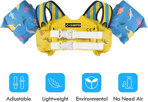Swim Vest for Kids 30-60 Lbs Girls Boys Life Jacket with Double Security Buckle Floaties for Toddler from 2,3,4,5,6,7,8 Years Old Children in Saudi Arabia