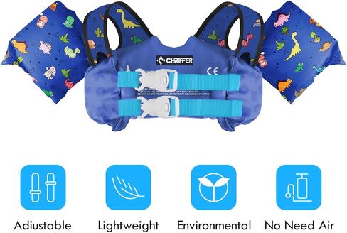 سترة السباحة للأطفال 30-60 رطلاً للفتيات والأولاد سترة نجاة مع إبزيم أمان مزدوج يطفو للأطفال الصغار من عمر 2,3,4,5,6,7,8 سنة in Kuwait