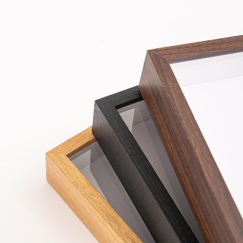 Shadow Box Frame, Multi-Size Wooden Photo Frame for Dried Flower, Rectangular Glass Display Case for Flora Ticket Crafts, Desktop Decoration Accessories(Wood,4 x 6 inch) in Saudi Arabia