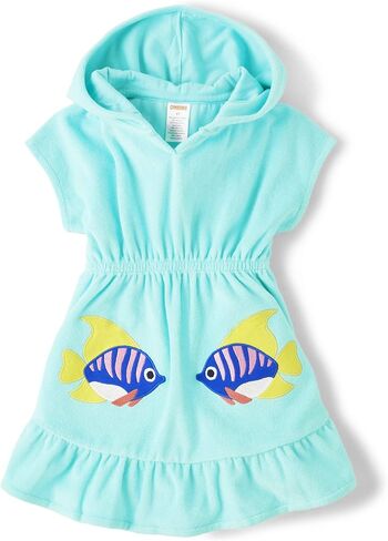 Gymboree Girls and Toddler Short Sleeve Coverup Swimwear Up, Pink Flamingo, 8 US in Saudi Arabia