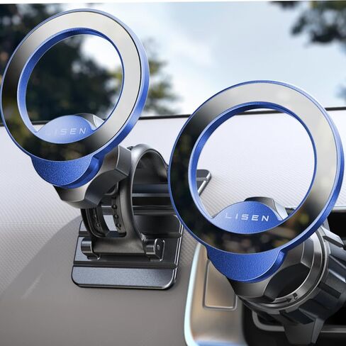 LISEN for Green Magnetic Vent Phone Holder, 360° Rotation Car Phone Mount Magnetic, Hands Free Car Magnet Phone Mount,Magnetic Car Phone Holder for iPhone 15 14 13 12 Pro Max Plus Mini,Samsung in Saudi Arabia