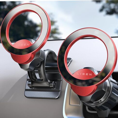 LISEN for Green Magnetic Vent Phone Holder, 360° Rotation Car Phone Mount Magnetic, Hands Free Car Magnet Phone Mount,Magnetic Car Phone Holder for iPhone 15 14 13 12 Pro Max Plus Mini,Samsung in Saudi Arabia