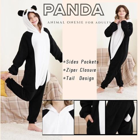 Adult Onesie Pajamas Animal Halloween Cosplay Costume One-piece Sleepwear Homewear in Saudi Arabia