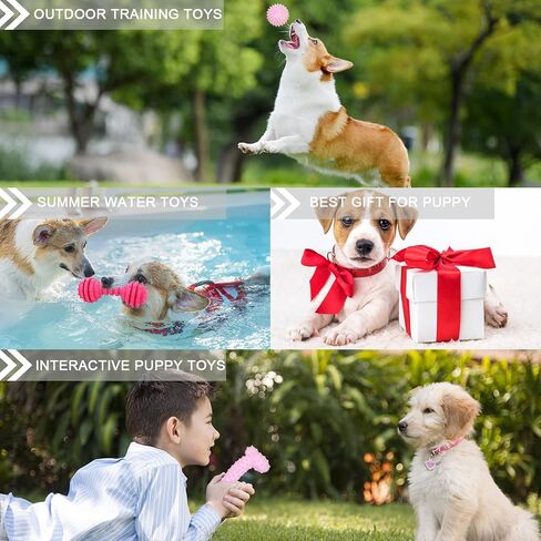 Puppy Toys, 9 Pack Puppy Chew Toys for Teething, Cute Pink Extra Small Dog Toys, Puppy Teething Toys for Puppies, Soft Durable Interactive Dog Chew Toys for Puppy to Small Dogs in Saudi Arabia