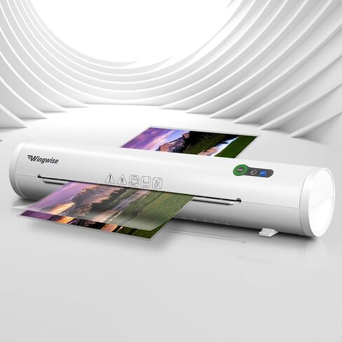Thermal Laminator Machine 13" Wide, Rapid 1 Min Preheat, Home, Office, School Supplies; for Tabloid (11"x17") & Smaller Pouches, Ivory White in Saudi Arabia