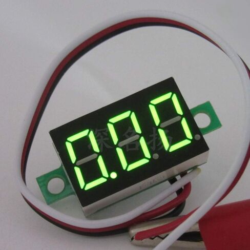 (5 Pack) JacobsParts DC 0-30V 3-Wire Voltmeter 3-Digit LED Display Panel Volt Meter Digital Voltage Tester (Red) in Saudi Arabia