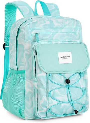 Choco Mocha Teal School Backpack for Teen Girls Travel Backpack for Girls Middle School lightweight Large Bookbag 17 Inches in Saudi Arabia