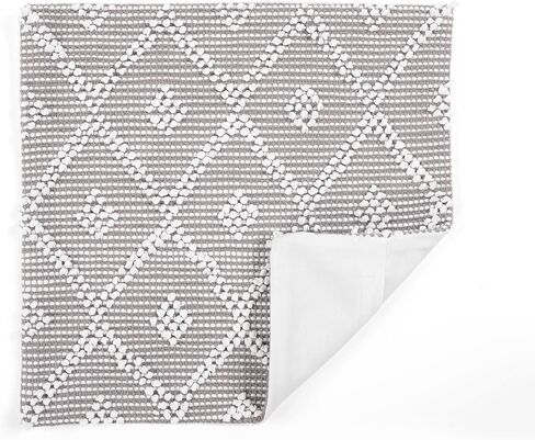 Lush Decor Adelyn Decorative Throw Pillow Cover, 20" W x 20" L, Gray - Square Pillow - Gray Diamond Pillow - Textured Pillows - Hygge Decor - Farmhouse Throw Pillows For Bed, Couch, Or Chair in Kuwait