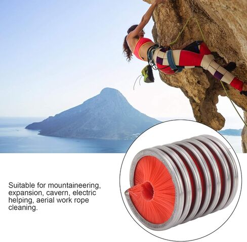 Rope Washing Brush, High Accuracy Portable Small Convenient Lightweight Rope Brush for Mountaineering in Saudi Arabia