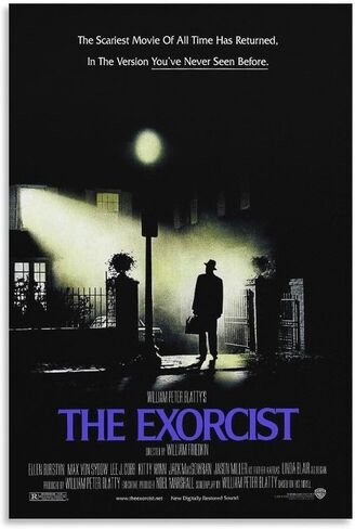 The Exorcist Movie Poster Wall Art Paintings Canvas Wall Decor Home Decor Living Room Decor Aesthetic Prints 16x24inch(40x60cm) Unframe-style in Saudi Arabia