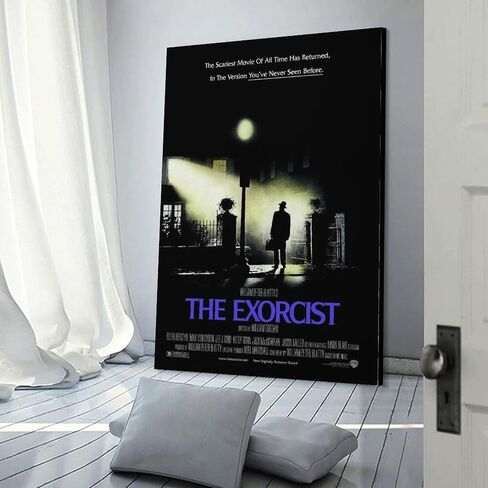The Exorcist Movie Poster Wall Art Paintings Canvas Wall Decor Home Decor Living Room Decor Aesthetic Prints 16x24inch(40x60cm) Unframe-style in Saudi Arabia
