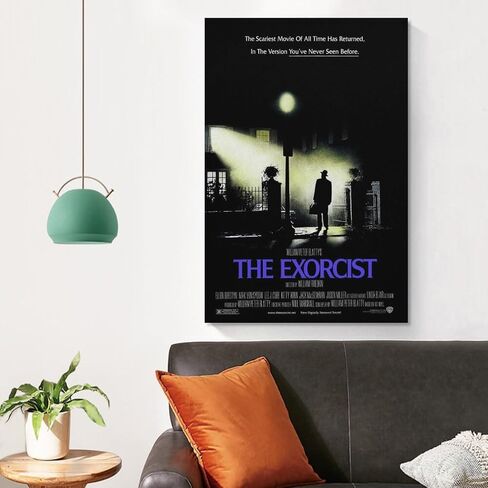 The Exorcist Movie Poster Wall Art Paintings Canvas Wall Decor Home Decor Living Room Decor Aesthetic Prints 16x24inch(40x60cm) Unframe-style in Saudi Arabia