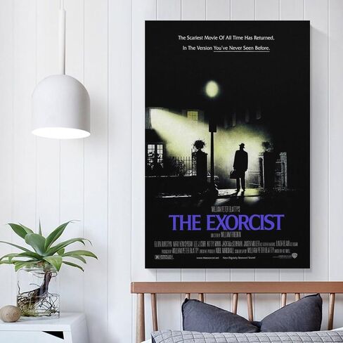 The Exorcist Movie Poster Wall Art Paintings Canvas Wall Decor Home Decor Living Room Decor Aesthetic Prints 16x24inch(40x60cm) Unframe-style in Saudi Arabia