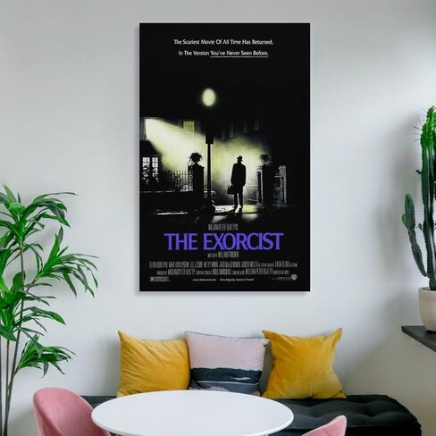 The Exorcist Movie Poster Wall Art Paintings Canvas Wall Decor Home Decor Living Room Decor Aesthetic Prints 16x24inch(40x60cm) Unframe-style in Saudi Arabia