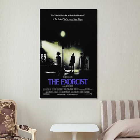 The Exorcist Movie Poster Wall Art Paintings Canvas Wall Decor Home Decor Living Room Decor Aesthetic Prints 16x24inch(40x60cm) Unframe-style in Saudi Arabia