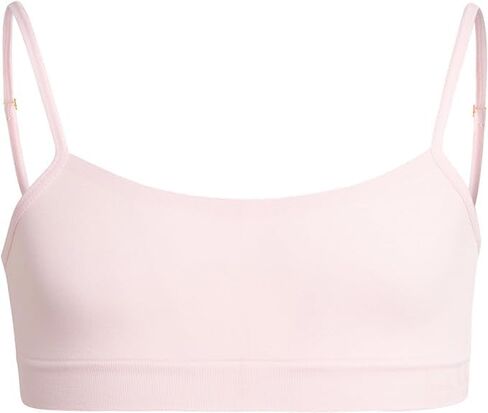 Nicole Miller Girls' Training Bra - 3 Pack/6 Pack Seamless Long Line Cami Bralette - Breathable Sports Bra for Girls (S-XL), Size X-Large, Light Pink/Ice White/Black- 3pk in Saudi Arabia