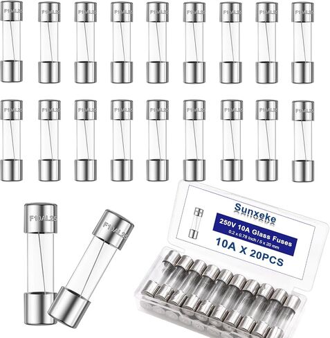 20PCS F2AL 250V 2A Fast-Blow Glass Fuses,0.2 x 0.78 Inch / 5 x 20 mm in Saudi Arabia