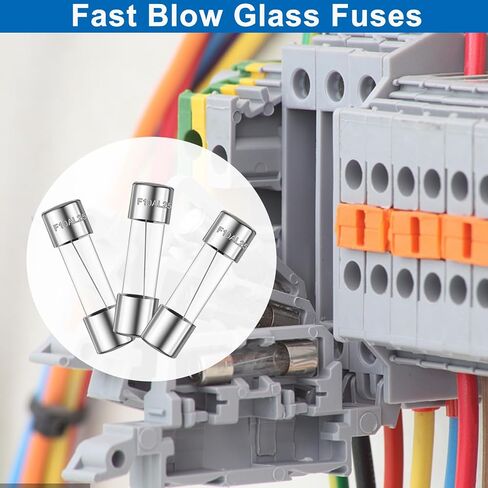 20PCS F2AL 250V 2A Fast-Blow Glass Fuses,0.2 x 0.78 Inch / 5 x 20 mm in Saudi Arabia
