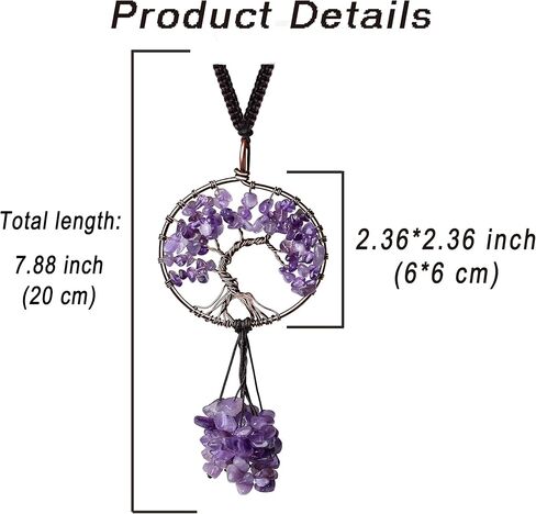 DUQGUHO اكسسوارات السيارات الوردية روز كوارتز كريستال مرآة الرؤية الخلفية ملحقات معلقة كريستال سيارة معلقة حلية شكل قلب هيبي بوهو اكسسوارات السيارات زخارف روحية للنساء in Kuwait