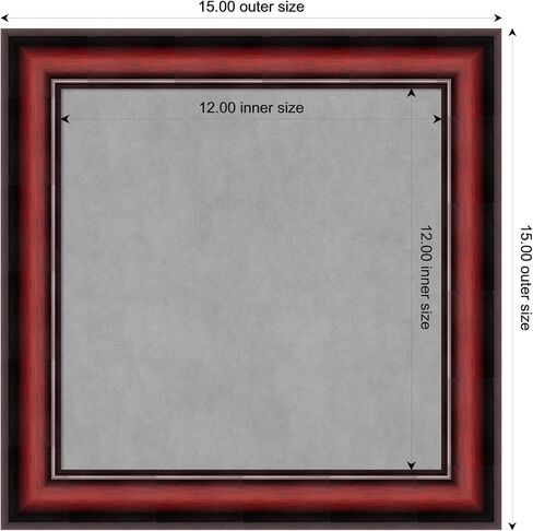 Amanti Art Framed Magnetic Board (29 x 23) Canterbury Cherry Magnet Board, Medium Magnetic Bulletin Board for Office Decor, Mudroom, Kitchen or Organization Drop Zone from WI, USA in Kuwait
