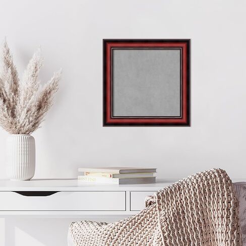 Amanti Art Framed Magnetic Board (29 x 23) Canterbury Cherry Magnet Board, Medium Magnetic Bulletin Board for Office Decor, Mudroom, Kitchen or Organization Drop Zone from WI, USA in Kuwait