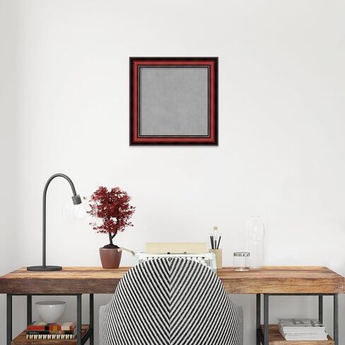 Amanti Art Framed Magnetic Board (29 x 23) Canterbury Cherry Magnet Board, Medium Magnetic Bulletin Board for Office Decor, Mudroom, Kitchen or Organization Drop Zone from WI, USA in Kuwait