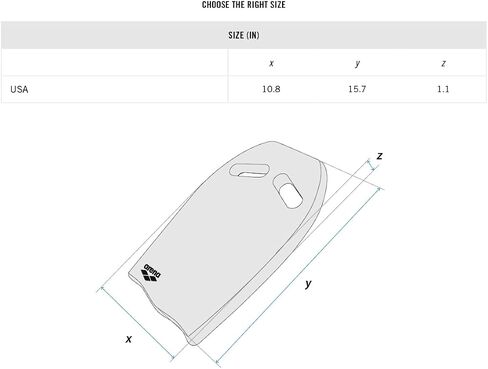 Arena Unisex Adult Swim Kickboard Men and Women Swimming Training Aid Foam Boogie Board Pool Floats Exercise Equipment, US Team in Saudi Arabia