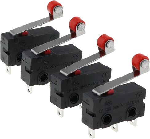 Limit Switch DGZZI 10PCS KW-12 Micro Limit Switches with Momentary Roller Lever Arm, AC 250V 3A 1NO 1NC Snap Action Micro Switch in Saudi Arabia