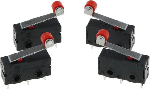 Limit Switch DGZZI 10PCS KW-12 Micro Limit Switches with Momentary Roller Lever Arm, AC 250V 3A 1NO 1NC Snap Action Micro Switch in Saudi Arabia