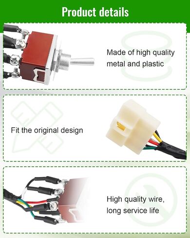 Run and Tow Switch with Harness Fit for ICON EV Golf Cars i20 i20U i20L i40 i40F i40L i60 i60F i60L i80, Advanced Golf cart Accessories for Sports and Outdoors Golf Enthusiasts in Saudi Arabia