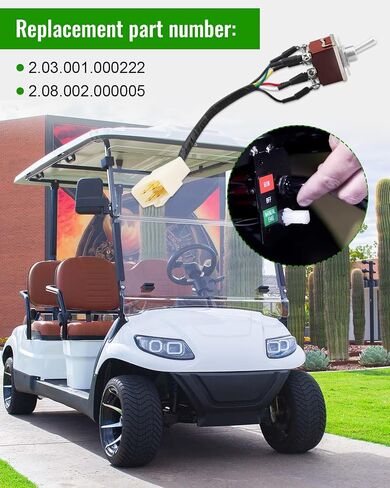 Run and Tow Switch with Harness Fit for ICON EV Golf Cars i20 i20U i20L i40 i40F i40L i60 i60F i60L i80, Advanced Golf cart Accessories for Sports and Outdoors Golf Enthusiasts in Saudi Arabia