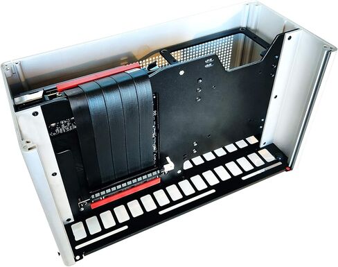 لينك اب - كابل رفع AVA5 PCIE 5.0 | دليل مستقبلي للتركيب العمودي لوحدة معالجة الرسومات Gen 5 | سرعة x16 128 جيجابايت/ثانية | متوافق مع PCIe 4.0 | مصممة لـ ITX | فردي عكسي مستقيم، أسود 23 سم in Kuwait