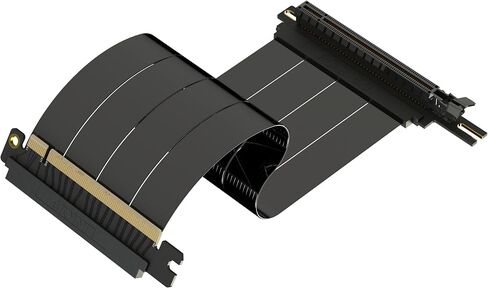 لينك اب - كابل رفع AVA5 PCIE 5.0 | دليل مستقبلي للتركيب العمودي لوحدة معالجة الرسومات Gen 5 | سرعة x16 128 جيجابايت/ثانية | متوافق مع PCIe 4.0 | مصممة لـ ITX | فردي عكسي مستقيم، أسود 23 سم in Kuwait