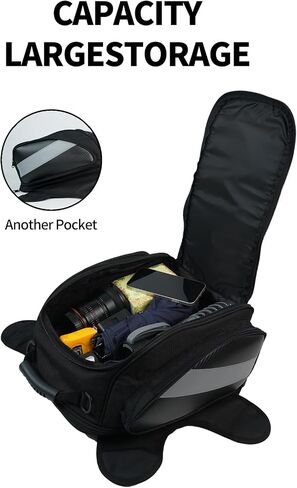 Motorcycle Tank Bag Universal Waterproof Oxford Fabric with Strong Magnetic，Magnetic Tank Bag, fits Harley Davidson, Indian, Honda, Yamaha, Suzuki and more in Saudi Arabia