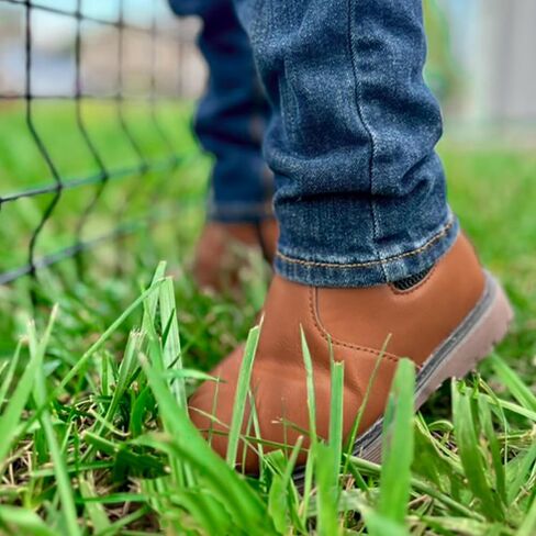 PATPAT Boys Girls Chelsea Boots Waterproof Kids Cowboy Boots Toddler Boots With Side Zipper for Toddler/Little Kid/Big Kid in Saudi Arabia