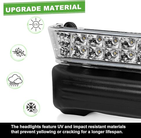 10L0L Golf Cart Light Kit for Club Car Precedent 2004-2008.5, Headlight Taillight Turn Signal Brake Lights Horn Upgrade(Must Input 12 Volts) in Saudi Arabia