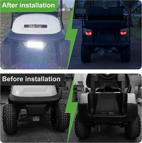 10L0L Golf Cart Light Kit for Club Car Precedent 2004-2008.5, Headlight Taillight Turn Signal Brake Lights Horn Upgrade(Must Input 12 Volts) in Saudi Arabia