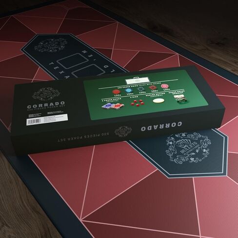 Bullets Playing Cards - Poker case with 300 clay poker chips Corrado without values in Saudi Arabia