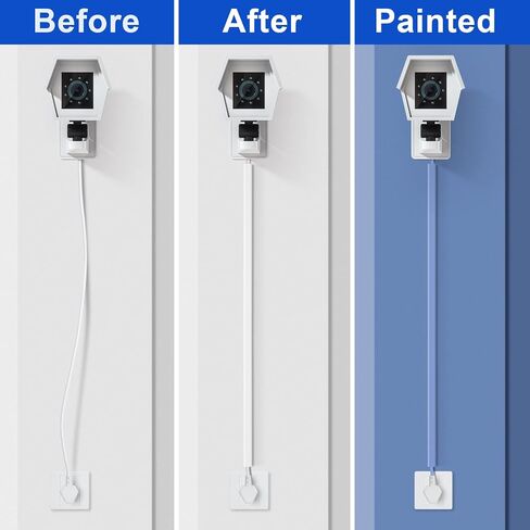 Cord Hider Wall for 1-4 Cords, 45in(3X L15in) Cable Management Kit, Cord Organizer Wall, TV Cable Hider Wire Hider for Wall Hide Cords Wall Mounted TV, Cable Raceway White W1.2in H0.7in Large in Saudi Arabia