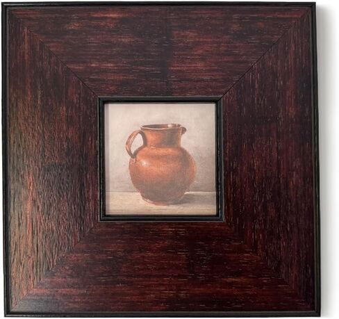 إطار صورة حائط خشبي لبيت المزرعة مقاس 4 × 4، إطارات عائلية مربعة بنية عتيقة مع ملف تعريف مسطح عريض، إطار صور خشبي ريفي متعثر in Kuwait