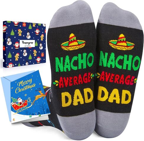 HAPPYPOP Funny Dad Socks Fathers Day Socks, Dad Birthday Gifts, Funny Gifts For Dad From Daughter Son, Father Gifts in Saudi Arabia