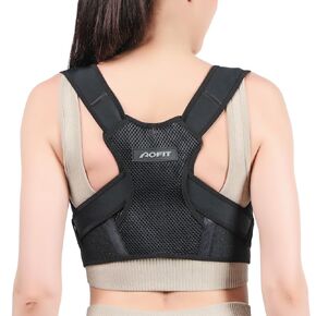 Posture Corrector Back Brace for Women and Men, Adjustable Lightweight Upper Braces Posture Corrector, Shoulder Pain Relief Under Clothes SIZE M