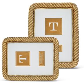 Two's Company Gold Chain Photo Frames, Set of 2