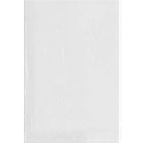 Plymor 8" x 12" (Pack of 100), 2 Mil Flat Open Clear Plastic Poly Bags