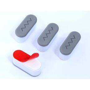 Toilet Seat Bumper (Upgrade 3.0) Bidet Seat Bumpers with Strong Buffer and Adhesive Function for Bidet Attachment - Keep Your Toilet Seat More Secure and Comfortable!(4 Pieces)