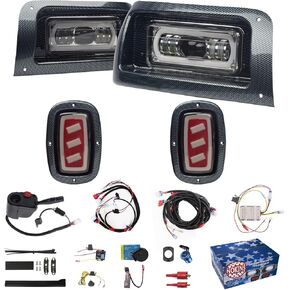 NOKINS Golf Cart Light Kit,Luxury Headlights&taillights