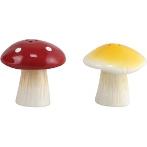 Enesco Our Name is Mud Mushrooms Sculpted Salt and Pepper Shaker Set, 2.17 Inch, Multicolor